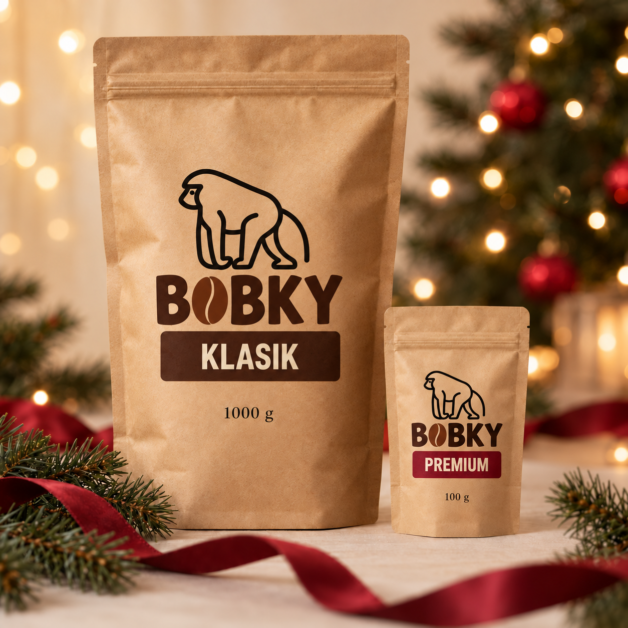 Vánoční sada Bobky: 1000 g Klasik + 100 g Premium